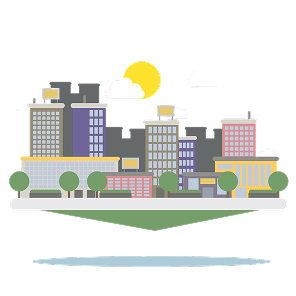 City buildings illustration